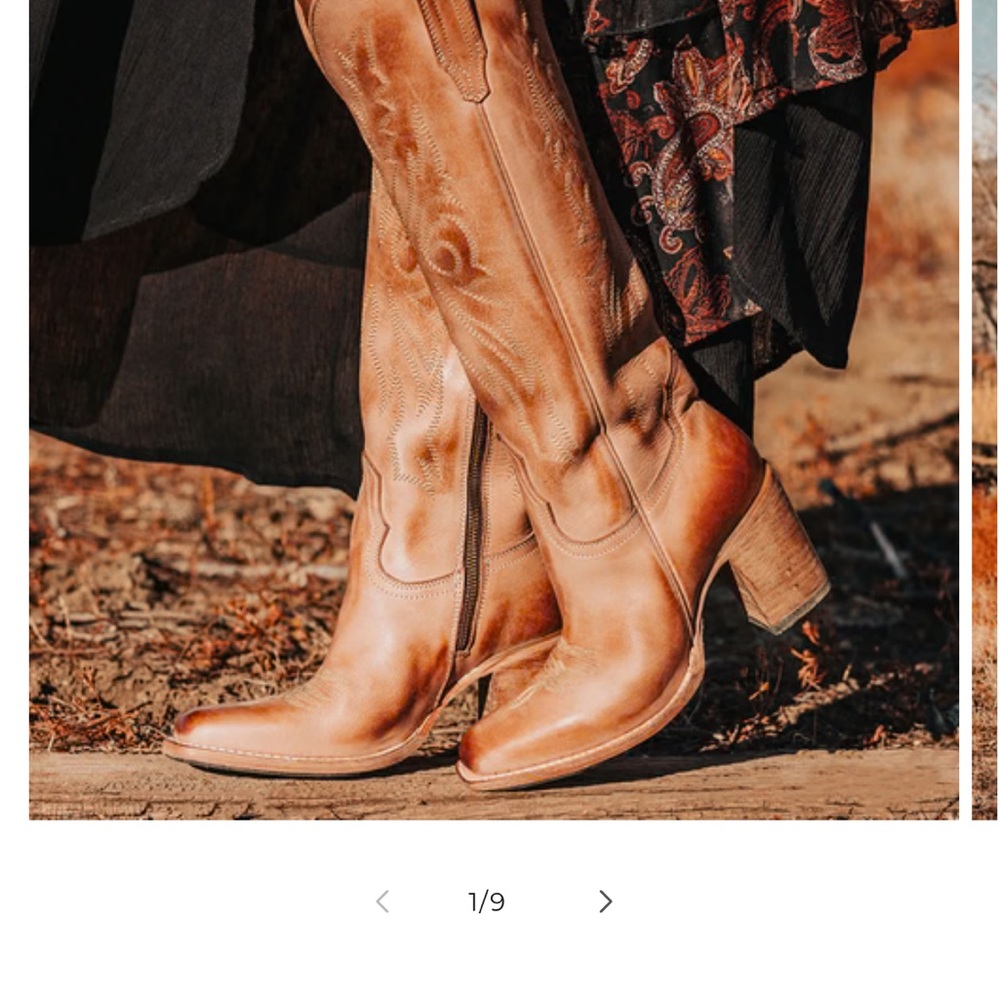 Freebirds Women's Panama Boots Leather Western size 8 Beige